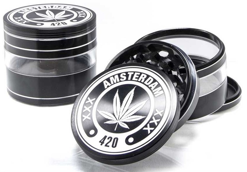 Amsterdam XXX 420 Grinder 100mm 4tlg. riesiger Grinder in diversen