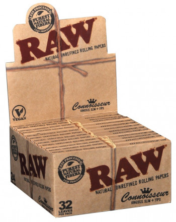 Raw Papers Slim mit Filter Raw Connoisseur
