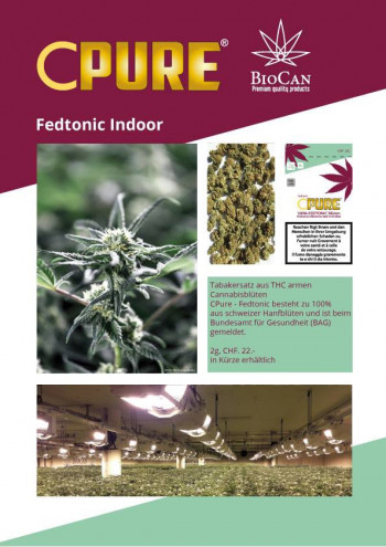 CPure Fedtonic Indoor CBD-Cannabis Tabakersatz