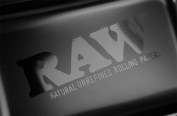 RAW Black Matte Dreh-Tablett Rolling Tray