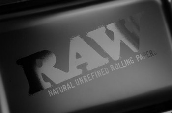 RAW Black Matte Dreh-Tablett Rolling Tray