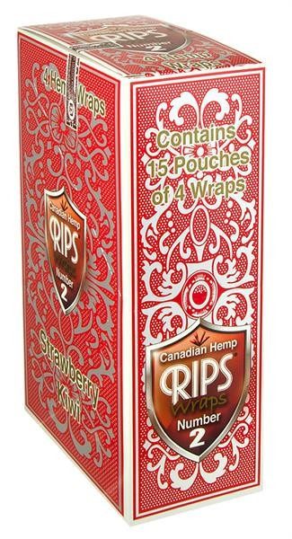 Rips Canadian Hemp Wraps No.2 Strawberry Kiwi