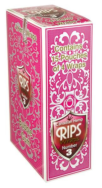 Rips Canadian Hemp Wraps No.3 Bubble Gum