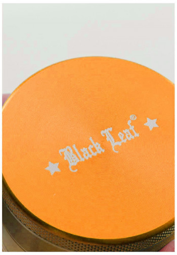 Black Leaf Mandala Alu-Grinder amber 4-tlg. ø 50mm