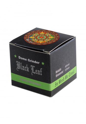 Black Leaf Mandala Alu-Grinder amber 4-tlg. ø 50mm