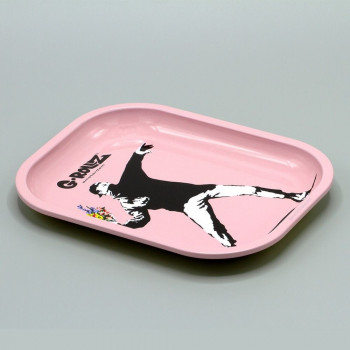 G-ROLLZ Banksy's Flower Thrower Pink Small Tray Mischpult