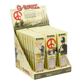 G-ROLLZ Banksy's Graffiti Organic Hemp Cones 6 Stk.