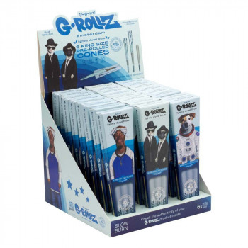 G-ROLLZ Pets Rock Lightly Dyed Blue Cones 6 Stk.