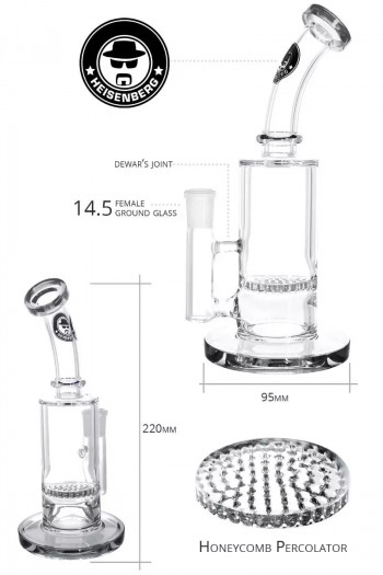 Heisenberg Honey Dude Clear Glasbong 22cm NS14