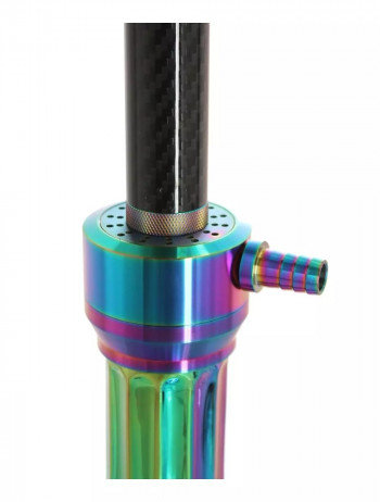 Kaya Shisha INOX Carbon Stallion Rainbow