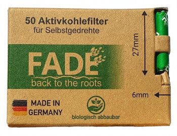 FADE Slim Size Green Aktivkohlefilter 6x27mm 50 Stk.