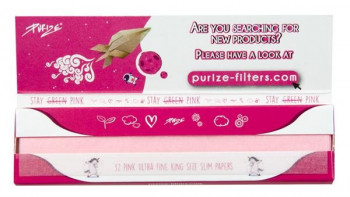 Purize PINK King Size Slim Ultra Fine Papers
