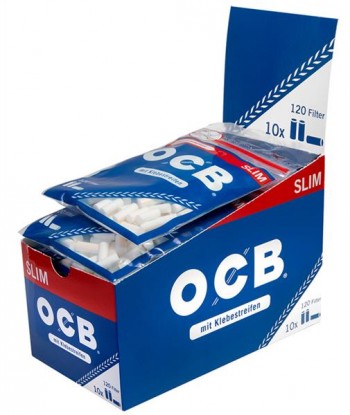 Zigarettenfilter OCB Slim 6mm mit Klebestreifen