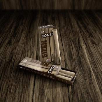 GIZEH Brown King Size Cones 3 Stk.