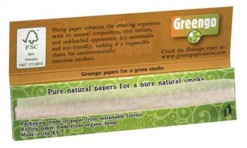 Greengo Organic HEMP Unbleached King Size Slim Papier