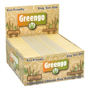 Greengo Organic BAMBOO Unbleached King Size Slim Papers