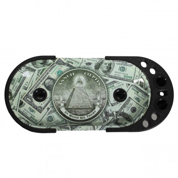 Black Leaf Rolling Console Dollar