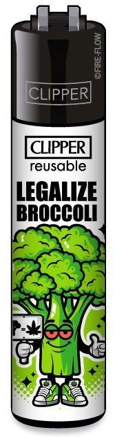 Clipper Feuerzeug Weed Slogan