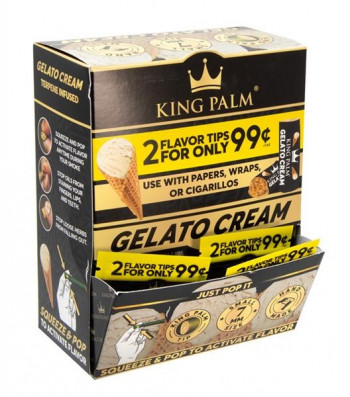 King Palm Terpene Infused 7mm Filter Gelato Cream Terpene
