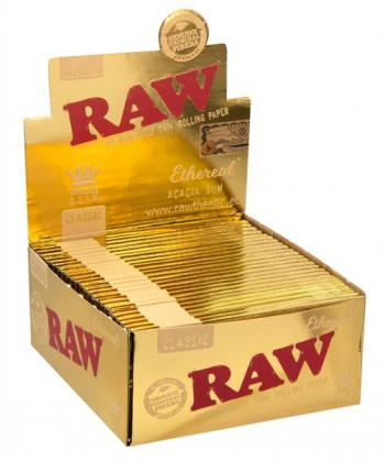 RAW Ethereal Gold King Size Slim Papier