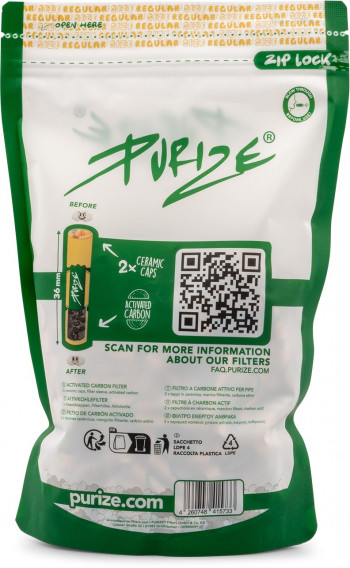 Purize Aktivkohlefilter Organic Regular 9mm 250 Stk.