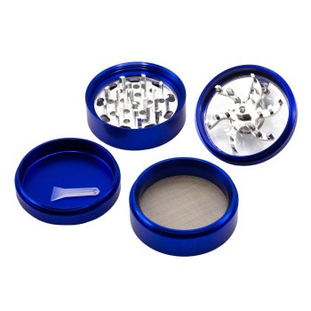 Kurbelgrinder Blau 4tlg. 63mm