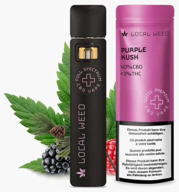 Local Weed CBD Vape Vollspektrum Purple Kush