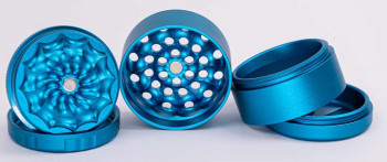 CNC-Flower Grinder 5tlg 50mm Blau