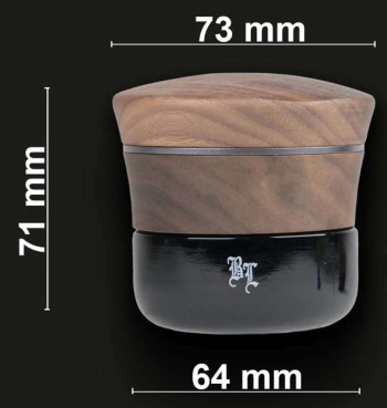 Holz Grinder 4tlg. mit Violettglas 68mm