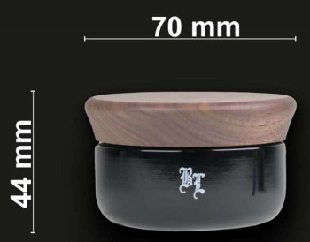 Holz Grinder 4tlg. mit Violettglas 68mm