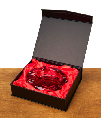 RAW Ruby Red Glass Aschenbecher