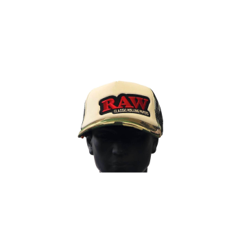 RAW Trucker Hat Camo and Tan