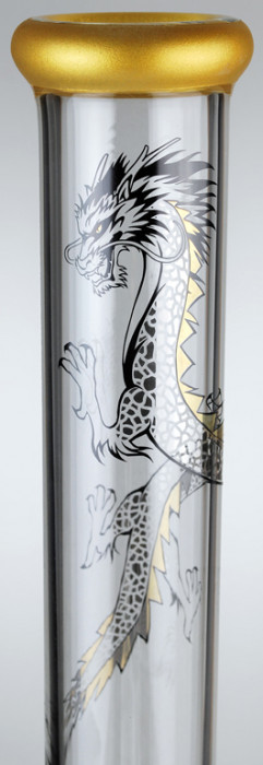 Glasbong mit Vorkühler (45 cm) von Black Leaf