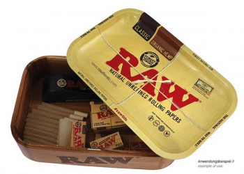 RAW Drehtablett mit Aufbewahrungsbox aus Holz