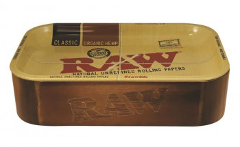 RAW Drehtablett mit Aufbewahrungsbox aus Holz