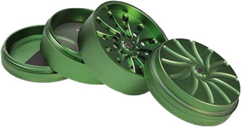 Black Leaf Masher Grinder - Aluminium 53mm 4tlg.