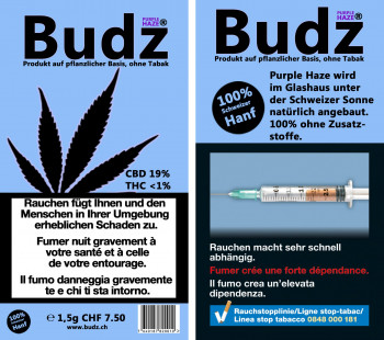 Budz Purple CBD-Hanf Blüten Tabakersatz