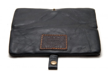 Kavatza Drehtasche Mini Glattleder schwarz