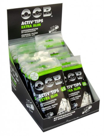 OCB Activ'Tips EXTRA Slim Aktivkohlefilter 6mm 50 Stk.