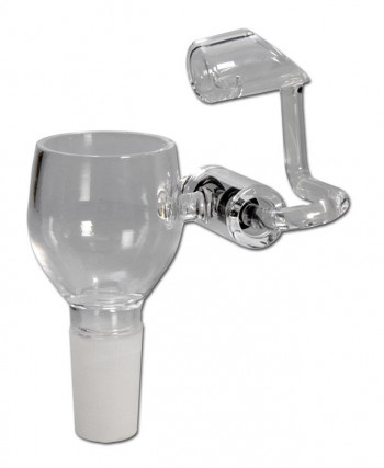 Ölkopf Honey Pot Dabbing-Kopf aus Quarzglas NS18