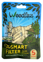 WEEDLEZ Slim Trino 5mm Zellulose + Keramik  Aktivkohlefilter