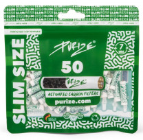 PURIZE Aktivkohlefilter Slim Size 7mm 50 Stk.