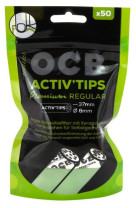 OCB Activ Tips Regular Aktivkohlefilter 8mm 50 Stk. OCB Activ Tips Regular Aktivkohlefilter 8mm 50 Stk.