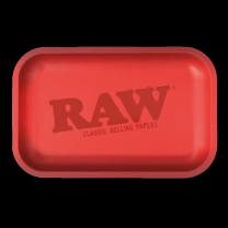 RAW Red Matte Metal Rolling Tray