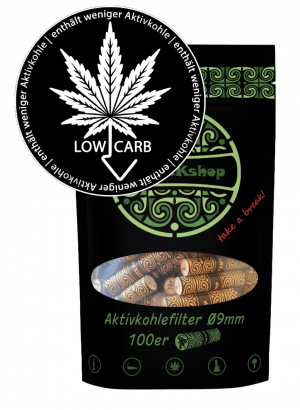 BREAKshop Aktivkohlefilter Low Carb 9mm 100 Stk.