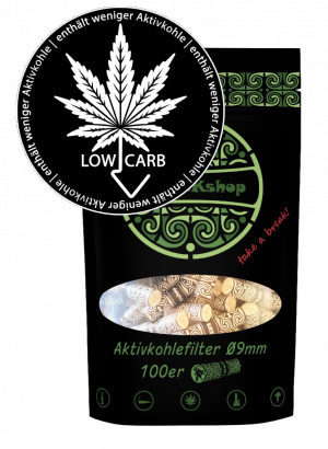 BREAKshop Aktivkohlefilter Low Carb 9mm 100 Stk.