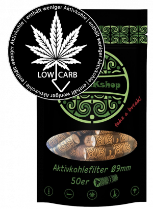 BREAKshop Aktivkohlefilter Low Carb 9mm 50 Stk.