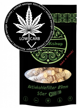 BREAKshop Aktivkohlefilter Low Carb 9mm 50 Stk.