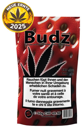 Budz Erdbeerli Hanfblüten Tabakersatz