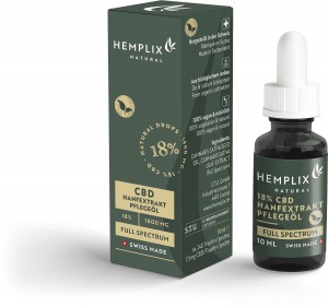 Hemplix CBD Öl Tropfen 18% 10ml Natural
